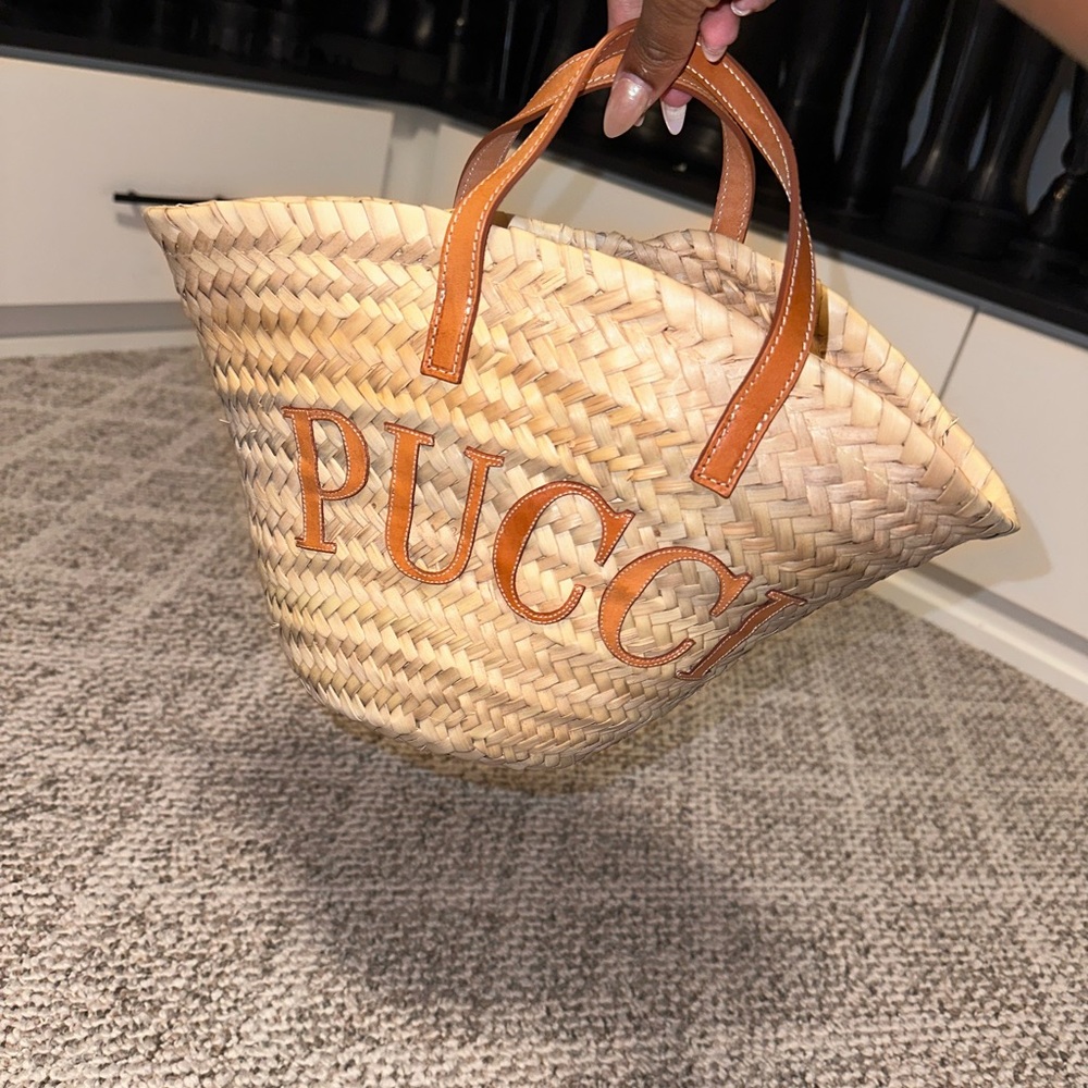 Emilio Pucci Small Logo Patch Bucket Bag